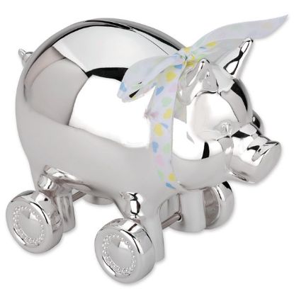 Picture of Piggy with Wheels Plated Bank