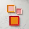 Picture of New Warm Red 3-Piece Nesting Tray Set