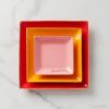 Picture of New Warm Red 3-Piece Nesting Tray Set