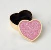 Picture of New Pink Glitter Heart Trinket Box