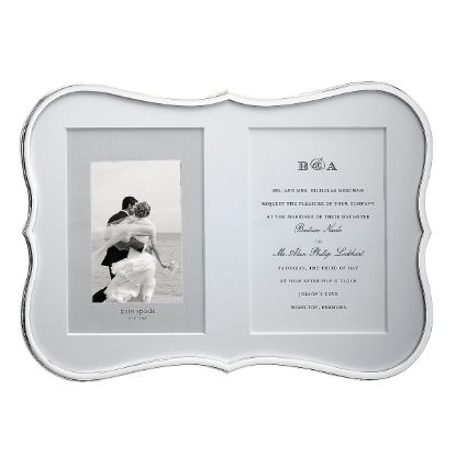 Picture of New Double 5x7" Silver Invitation Frame