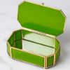 Picture of 'I Treasure You' Green Jewelry Box