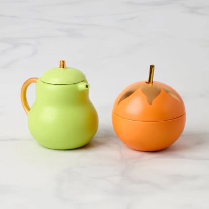 Picture of New Pear & Orange Sugar & Creamer Set