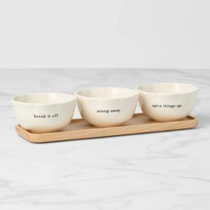Picture of New 3-Piece Dip Bowls & Tray Set