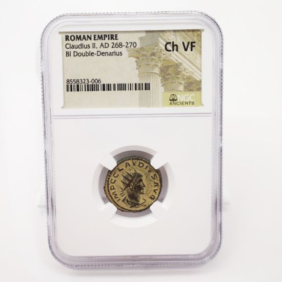 Picture of Claudius II, AD 268-270 BI Double-Denarius CH VF