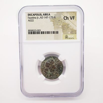 Picture of Decapolis, ABILA Faustina Jr AD 147/175/6 AE22