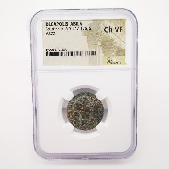Picture of Decapolis, ABILA Faustina Jr AD 147/175/6 AE22