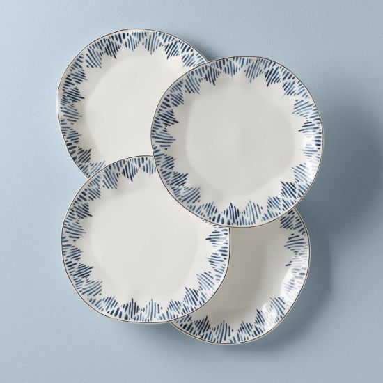 Picture of New Set of 4 Dinner Plates, Ikat