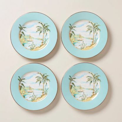 Picture of New Set of 4 Accent Plates, Tradewind