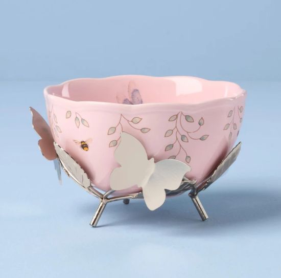 Picture of New Small Pink Bowl with Stand