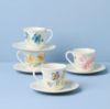Picture of New Set of 4 Espresso Cups & Saucers, Assorted
