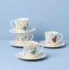 Picture of New Set of 4 Espresso Cups & Saucers, Assorted