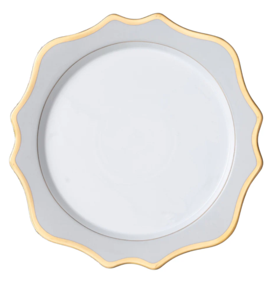 Picture of New Antique Buffet Plate (Grey & Gold)