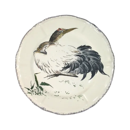 Picture of Luncheon Plate 'Crane Seated'
