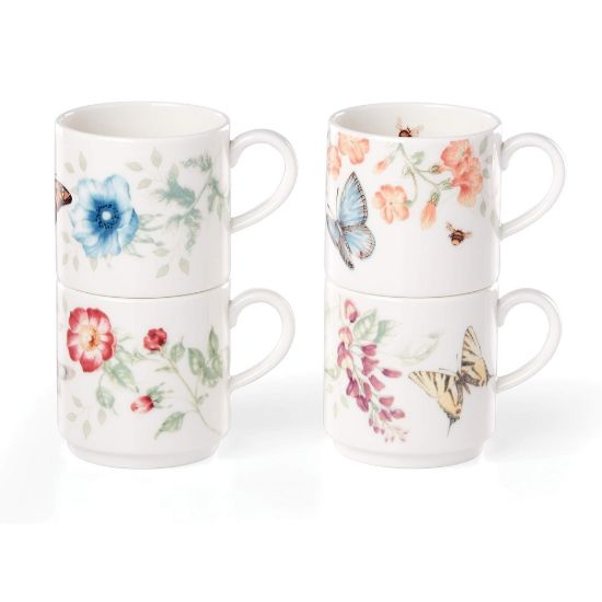 Picture of Set of 4 Stackable Mugs, Assorted