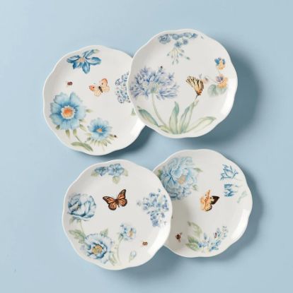 Picture of New Set of 4 Dessert Plates, Assorted