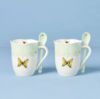 Picture of New Pair of Green Mugs with Spoons