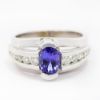 Picture of 18k White Gold Tanzanite & Diamond Ring