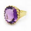 Picture of 18k Yellow Gold Oval Amethyst Ring