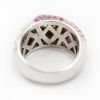 Picture of 18k White Gold Pavé Set Diamond & Ruby Ring