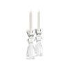 Picture of Pair of Clear Crystal Gris Candlestick Holders