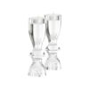 Picture of Pair of Clear Crystal Gris Candlestick Holders