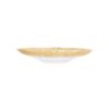 Picture of 'Rufolo Glass' Gold Brushstroke Medium Shallow Bowl