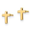Picture of 14k Yellow Gold Mini Cross Post Earrings