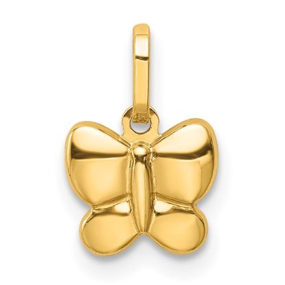 Picture of 14k Yellow Gold Polished Butterfly Charm