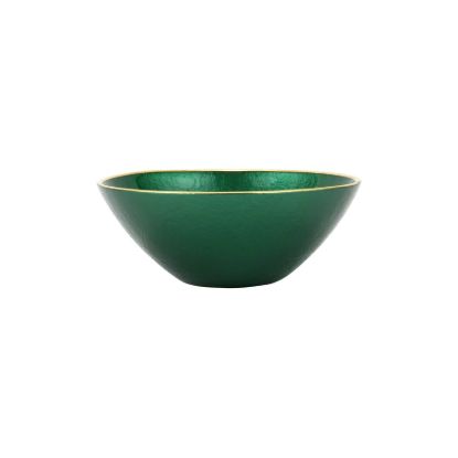 Picture of Metallic Glass Emerald Small Bowl