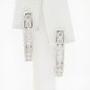 Picture of 14k White Gold Diamond Hoop Earrings
