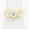 Picture of 18k Yellow Gold Bezel Set Diamond Ring