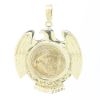 Picture of 1/10 Oz American Gold Eagle Coin Pendant in 14k Yellow Gold Eagle Frame