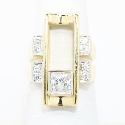 Picture of 18k Yellow Gold Diamond Slide Ring