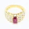 Picture of 18k Yellow Gold Ruby & Diamond Ring