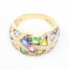 Picture of 14k Yellow Gold Multi Sapphire & Diamond Starfish Ring