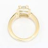Picture of 14k Yellow Gold Brilliant Square Cut Diamond Halo Ring