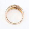 Picture of 14k Rose Gold Chocolate & White Diamond Multi Row Ring