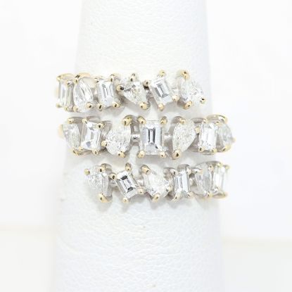 Picture of 18k Two Tone Gold Diamond Wrap Ring