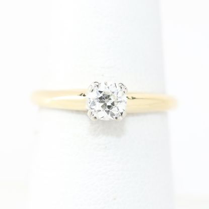 Picture of 14k Yellow Gold Diamond Solitaire Ring