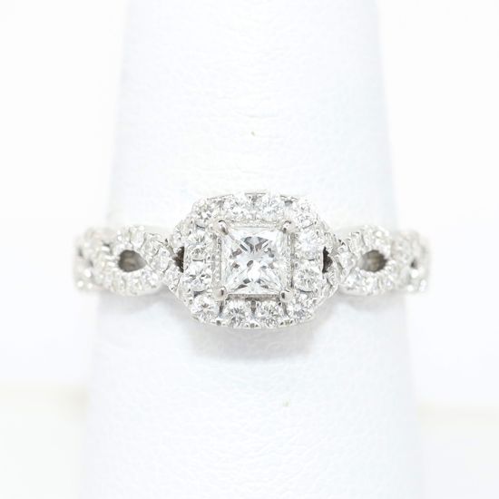 Picture of 14k White Gold Brilliant Diamond Ring