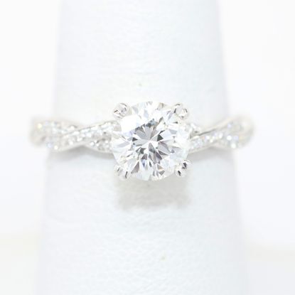 Picture of 14k White Gold Brilliant Diamond Ring