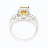 Picture of 18k White Gold Citrine & Diamond Ring