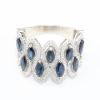 Picture of 14k White Gold Sapphire & Diamond Ring