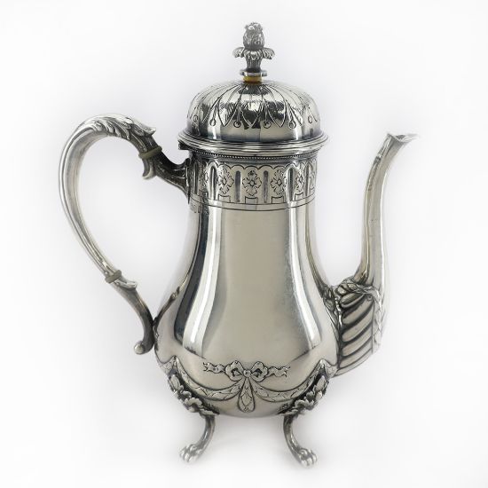 Picture of English Georgian Era Silver Coffee Pot