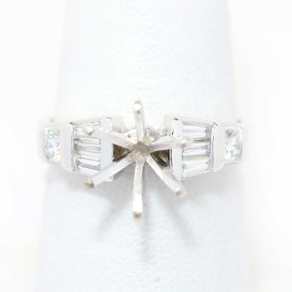 Picture of 14k White Gold Diamond Semi-Mount Ring