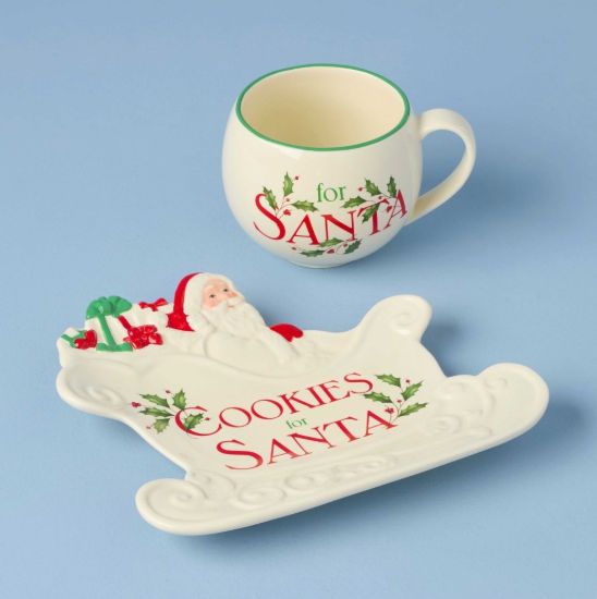 Picture of New Milk & Cookies for Santa 2-Piece Set