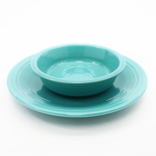 Picture of Fiesta Seamist Dinner Plate and Bowl