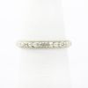 Picture of Antique 18k White Gold Floral Motif Wedding Band with Milgrain Detailing