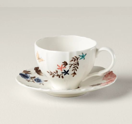 Picture of New Tea Cup & Saucer, White